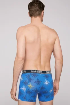 Boxershorts mit All Over Print, 2er-Pack electric blue / red | S