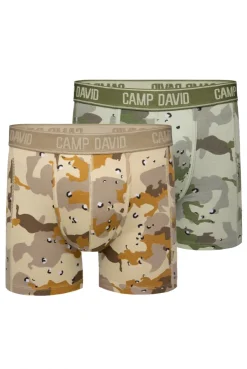 Boxershorts mit All Over Print, 2er-Pack desert / light khaki