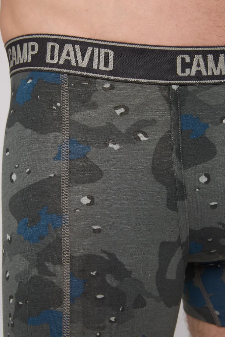 Boxershorts mit All Over Print, 2er-Pack light blue / anthra