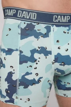 Boxershorts mit All Over Print, 2er-Pack light blue / anthra