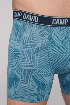 Boxershorts mit All Over Print, 2er-Pack khaki / sky blue