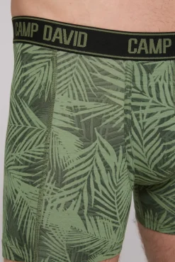 Boxershorts mit All Over Print, 2er-Pack khaki / sky blue