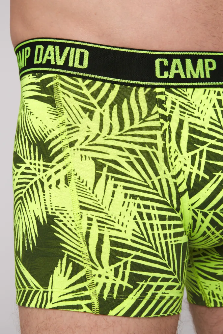 Boxershorts mit All Over Print, 2er-Pack aqua / neon lime | S