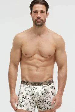 Boxershorts mit All Over Print, 2er-Pack birch / taupe