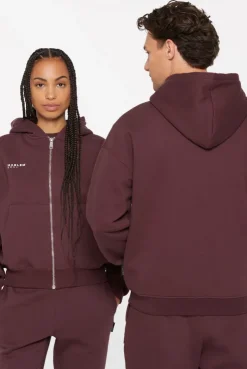 BRU-NO Hoodie Jacket Unisex cranberry juice