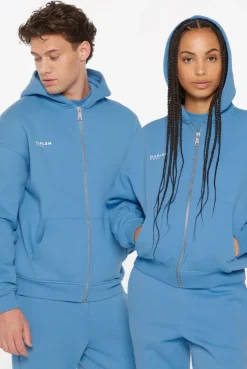 BRU-NO Hoodie Jacket Unisex electric sky