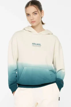 CAN-NES Hoodie Dip Dyed fog blue | S