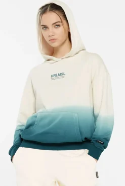CAN-NES Hoodie Dip Dyed fog blue | S