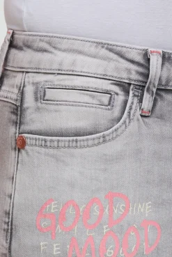Capri Jeans RO:MY Regular Fit light grey printed jogg
