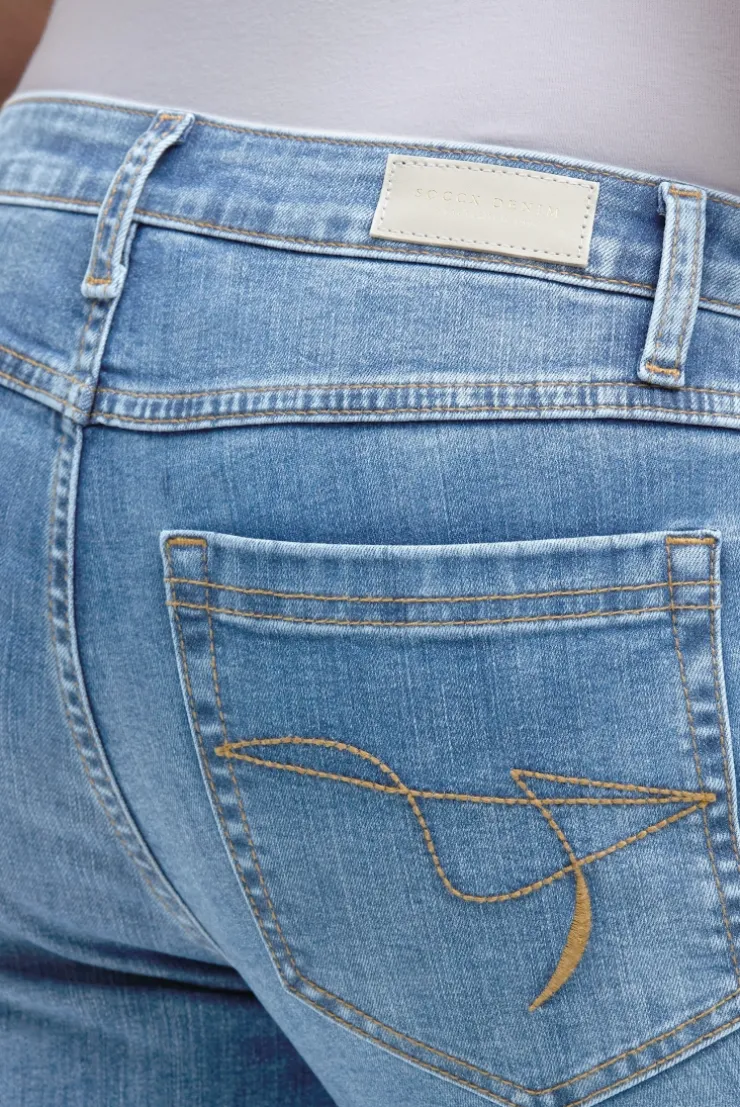 Capri Jeans RO:MY Regular Fit mid blue printed