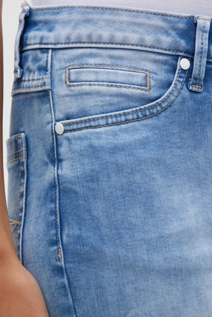 Capri Jeans RO:MY Regular Fit mid blue printed