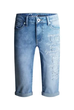 Capri Jeans RO:MY Regular Fit mid blue printed