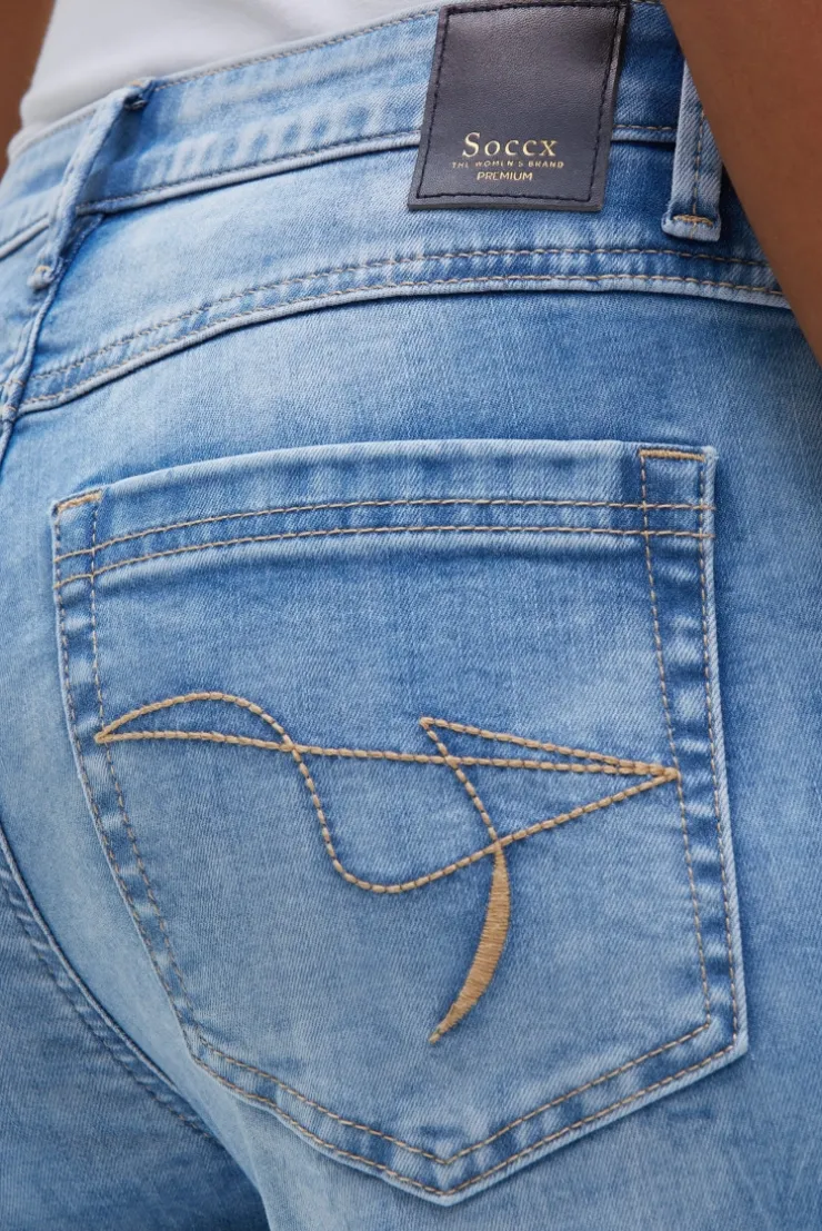 Capri Jeans RO:MY Regular Fit mid blue printed