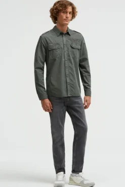 Cargohemd Langarm mit Artworks dusty green
