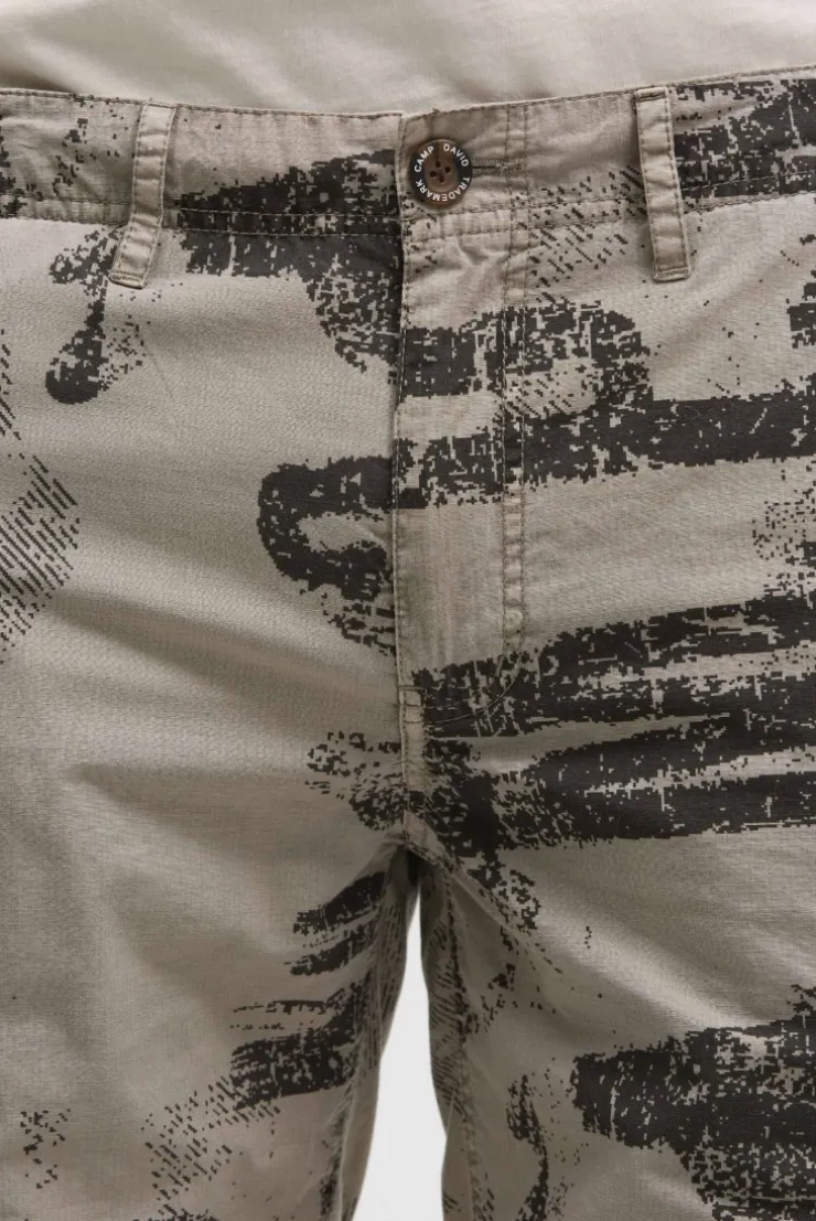 Cargo Shorts mit All Over Print rock ridge