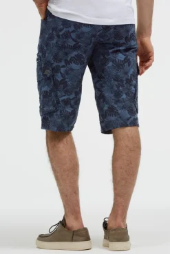 Cargo Shorts mit All Over Print harbour blue