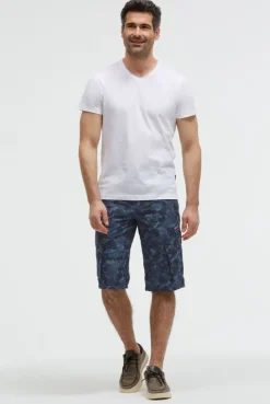 Cargo Shorts mit All Over Print harbour blue