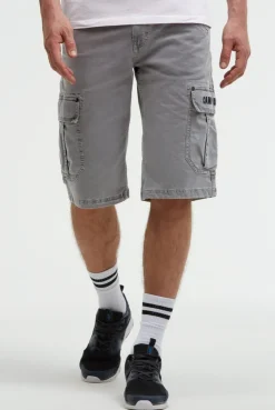 Cargo Shorts mit 3D-Logo-Stickerei grey blue | S