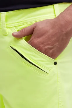 Cargo Shorts mit 3D-Logo-Stickerei neon lime