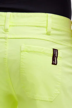 Cargo Shorts mit 3D-Logo-Stickerei neon lime