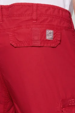 Cargo Shorts mit Logo-Tapes nautical red