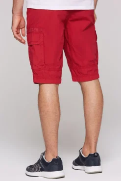 Cargo Shorts mit Logo-Tapes nautical red