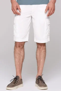 Cargo Shorts mit Logo-Tapes opticwhite