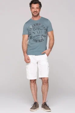 Cargo Shorts mit Logo-Tapes opticwhite