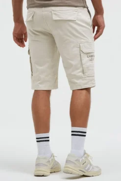 Cargo Shorts mit Prints im Used Look kitt
