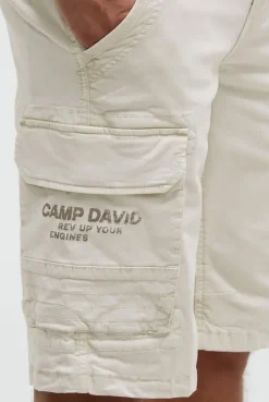 Cargo Shorts mit Prints im Used Look kitt