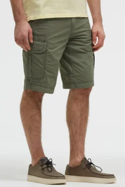 Cargo Shorts mit tonigen Tapes green olive