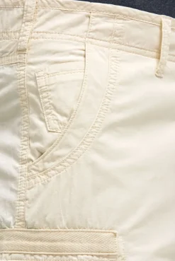 Cargo Shorts mit tonigen Tapes dark ivory
