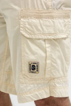 Cargo Shorts mit tonigen Tapes dark ivory