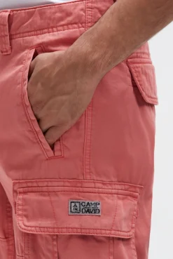 Cargo Shorts mit Wasch-Effekten wild salmon