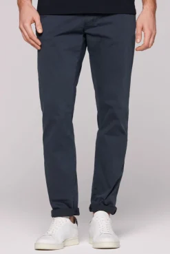 Chinohose aus Twill blue navy | S