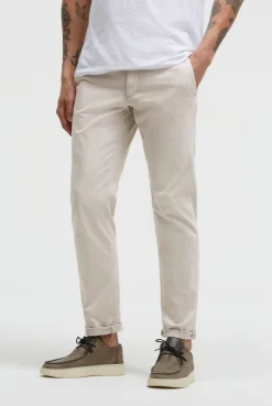 Chinohose aus Twill french grey