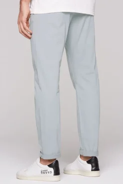 Chinohose aus Twill smokey mint