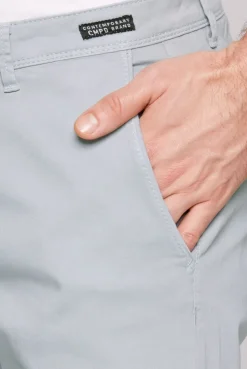 Chinohose aus Twill smokey mint