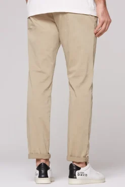 Chinohose aus Twill tan