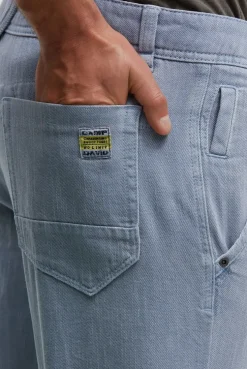 Chino Shorts mit Used-Waschung dark silver blue