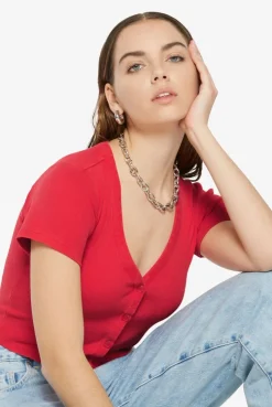 CLE-O Cropped Rib Cardigan glory