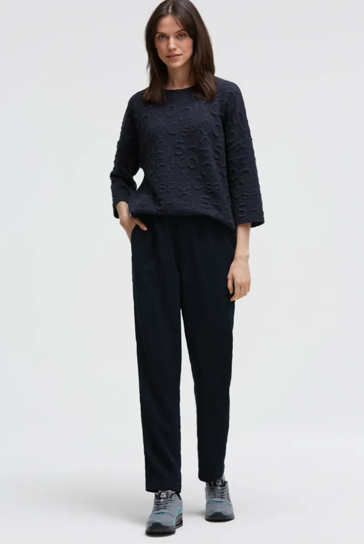 Cordhose im Relaxed Fit blue navy