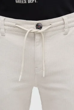 Cordhose mit Kordelzug am Bund silvery | XXXL