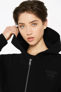 DAR-LA Hoodie Jacket cropped black