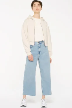 DAR-LA Hoodie Jacket cropped ecru
