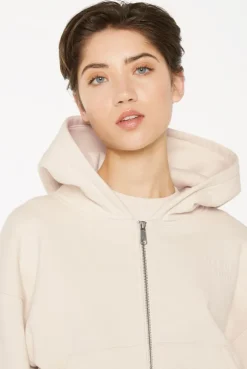 DAR-LA Hoodie Jacket cropped ecru