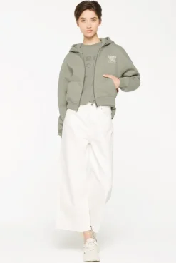 DAR-LA Hoodie Jacket cropped sage