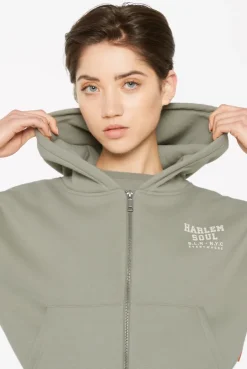 DAR-LA Hoodie Jacket cropped sage