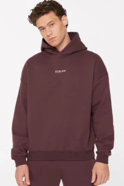 ELY-AS Hoodie Unisex mit Backprint cranberry juice
