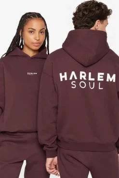 ELY-AS Hoodie Unisex mit Backprint cranberry juice